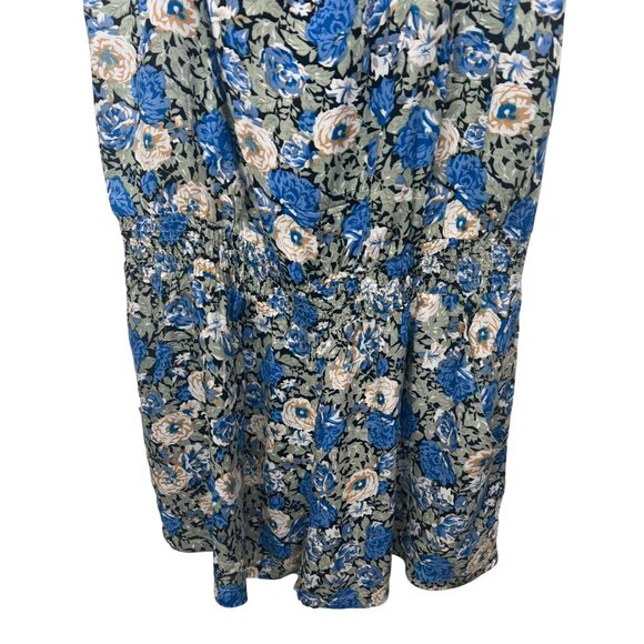 Mine Floral-Print Romper With Adjustable Spaghetti Straps Ruffle Bodice Large - Picture 9 of 14